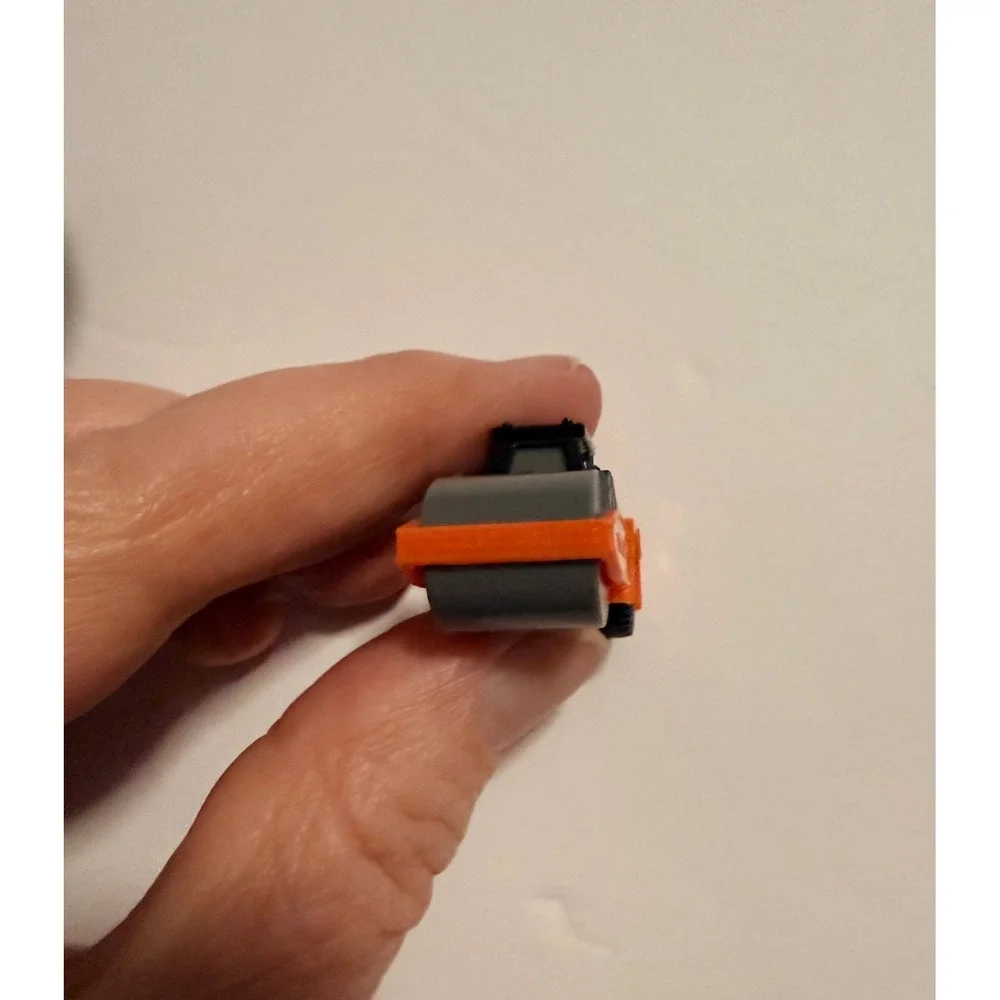 Driven by Battat Micro Steam Roller Orange‎ Black Construction Toy Vehicle